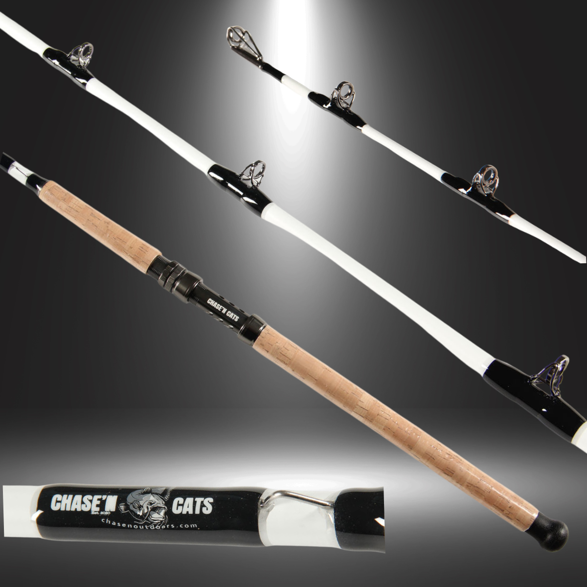 Chase'N Cats Cork Handle Casting Rod