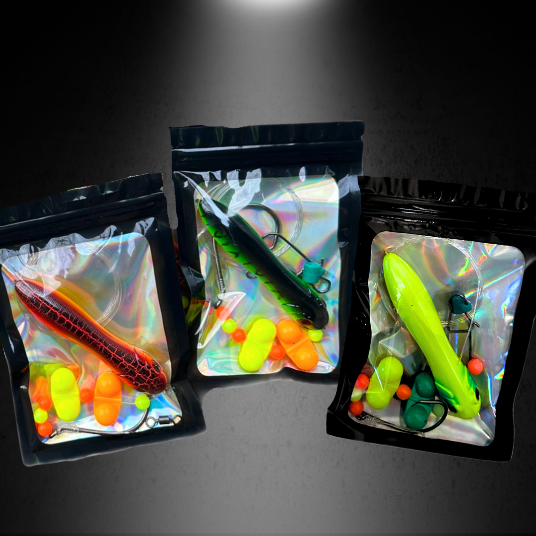 Catfish Bottom Floats Pre-tied 4” Catfish Float Rigs- 3 Pack – Giant Tamer